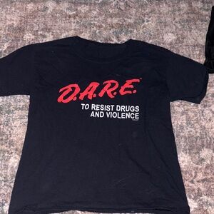 Black D.A.R.E. Graphic T-Shirt